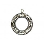 Грузило для лову риби, Кільце, з шипами та вушком, 80г